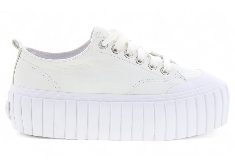 Pre-owned Diesel Shanami Low X Silver (women's) Sneakers In White/grey In Gray
