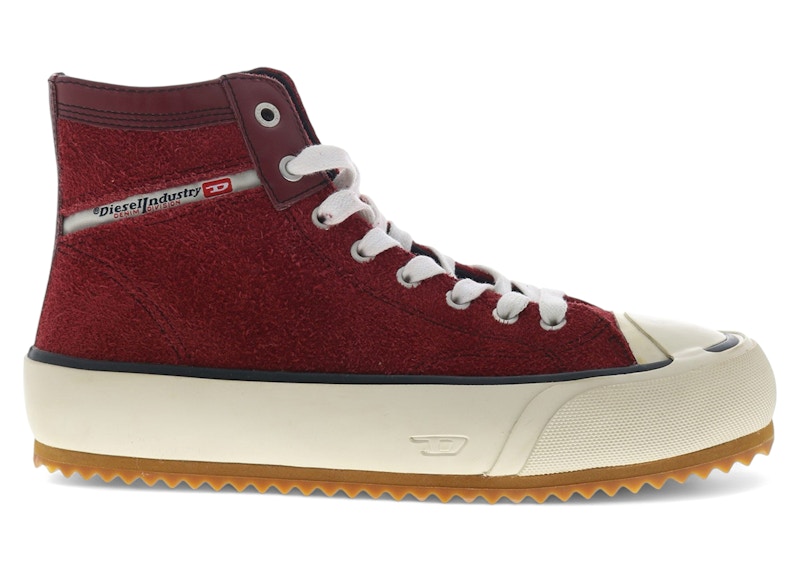 Pre-owned Diesel Men's  Sprincipia Mid X Sneakers In Syrah