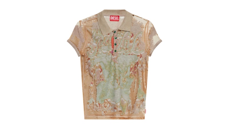 Diesel Women's T-Devlo S/S Top Multicolor
