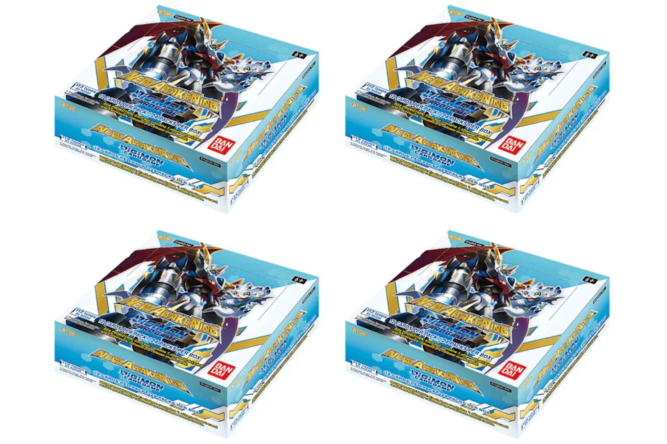 Digimon TCG New Awakening Booster Box (BT-08) (English) 4x Lot