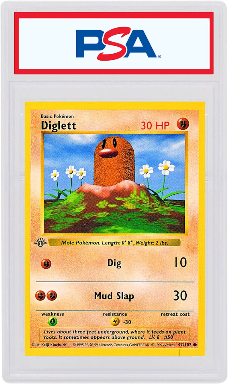 Diglett 1999 Pokemon TCG Base Set 1st Edition #47/102 - 1999 - US