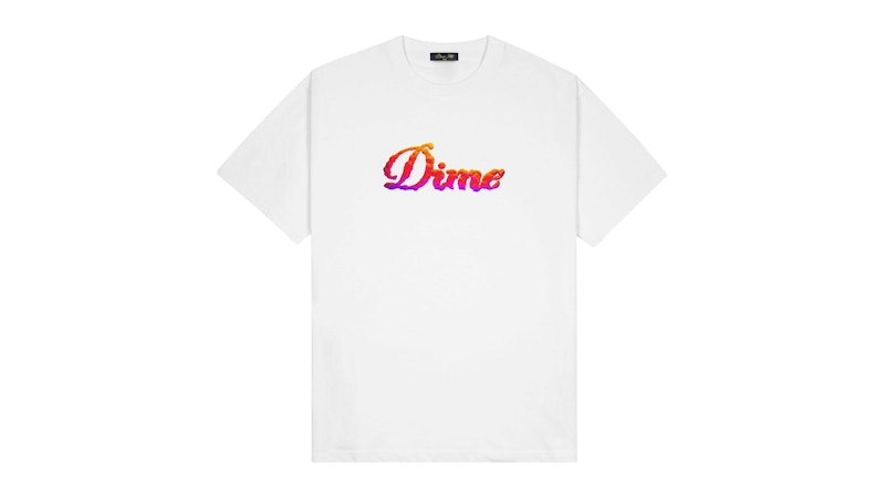 Dime Cursive Cloud T-Shirt White