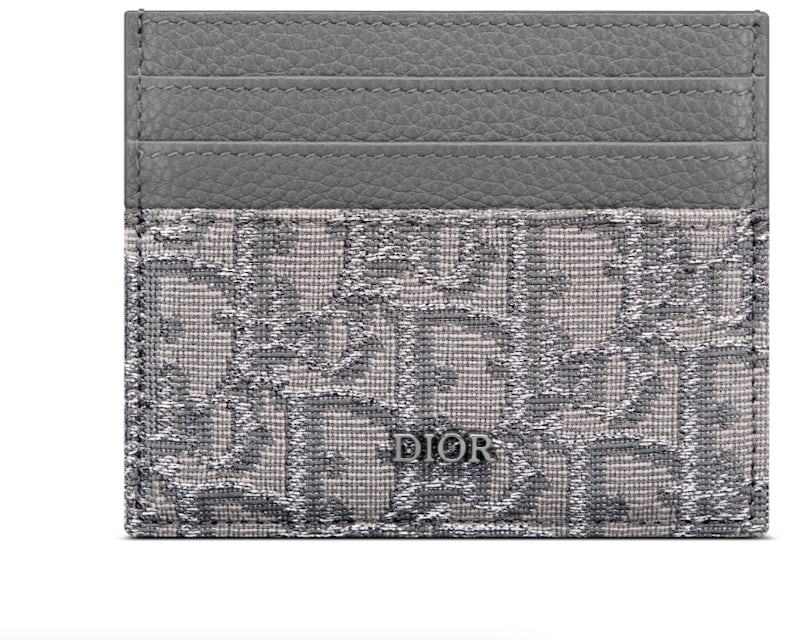 Dior Men's Oblique Jacquard Card Holder