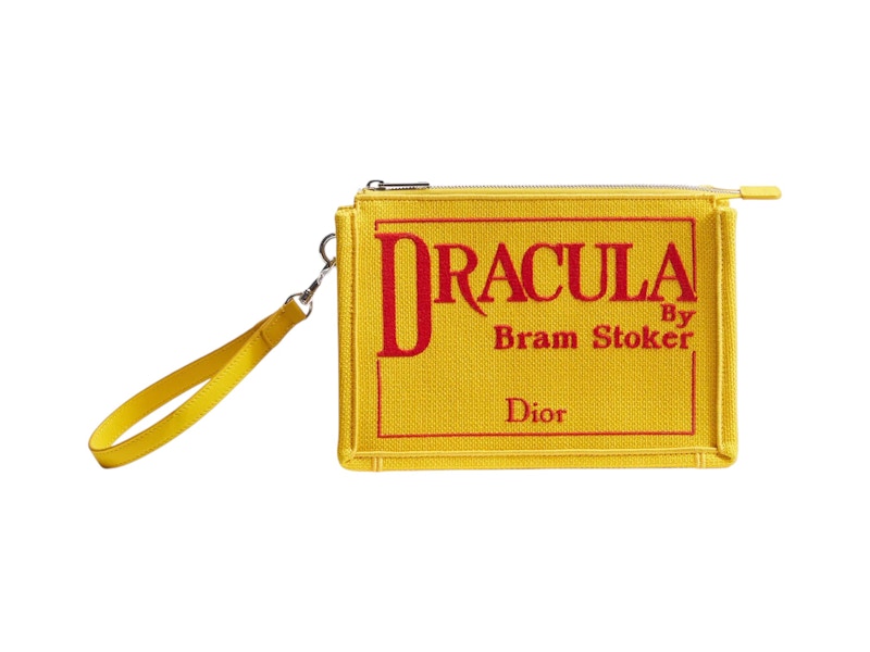 Dior A5 Dracula Dreieckstasche Gelb/Rot