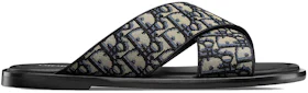 Dior Alias Sandals Blue Oblique