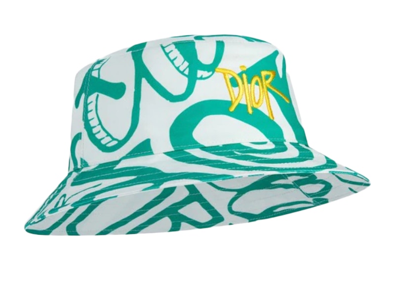 dior bucket hat green