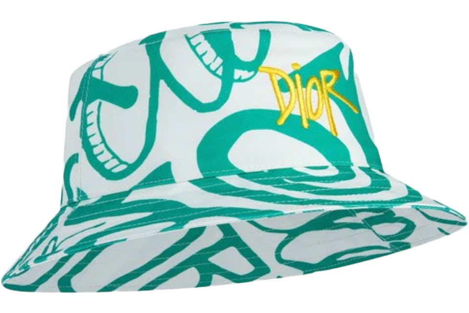 Dior And Shawn Bucket Hat Green/White - FW20 - US