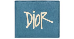Dior And Shawn Coin Wallet (8 Card Slot) Blue