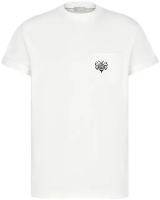Dior And Shawn Oversized Bee T-Shirt White Homme - FW20 - FR