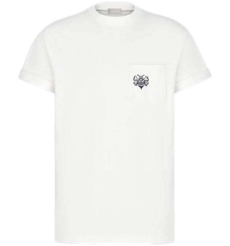 DIOR×SHAWN STUSSY BEE刺繍 Tシャツ XXL Dior And Shawn Oversized Bee T-Shirt White Men's - FW20 - US