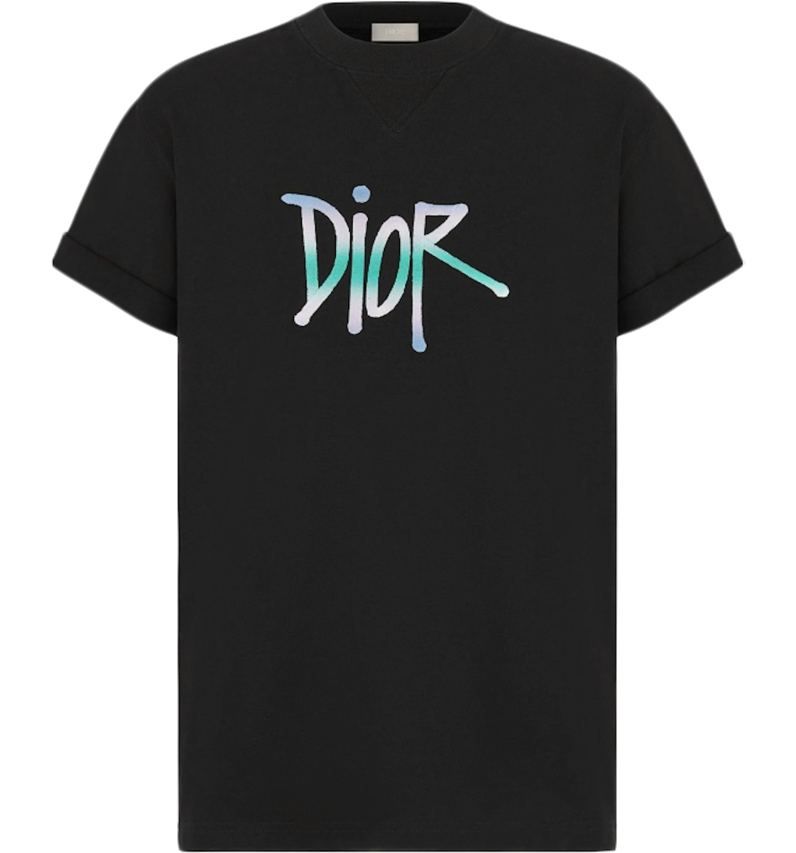 Dior And Shawn Oversized Logo T-Shirt Black