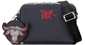 Dior And Shawn Pouch with Shoulder Strap Navy