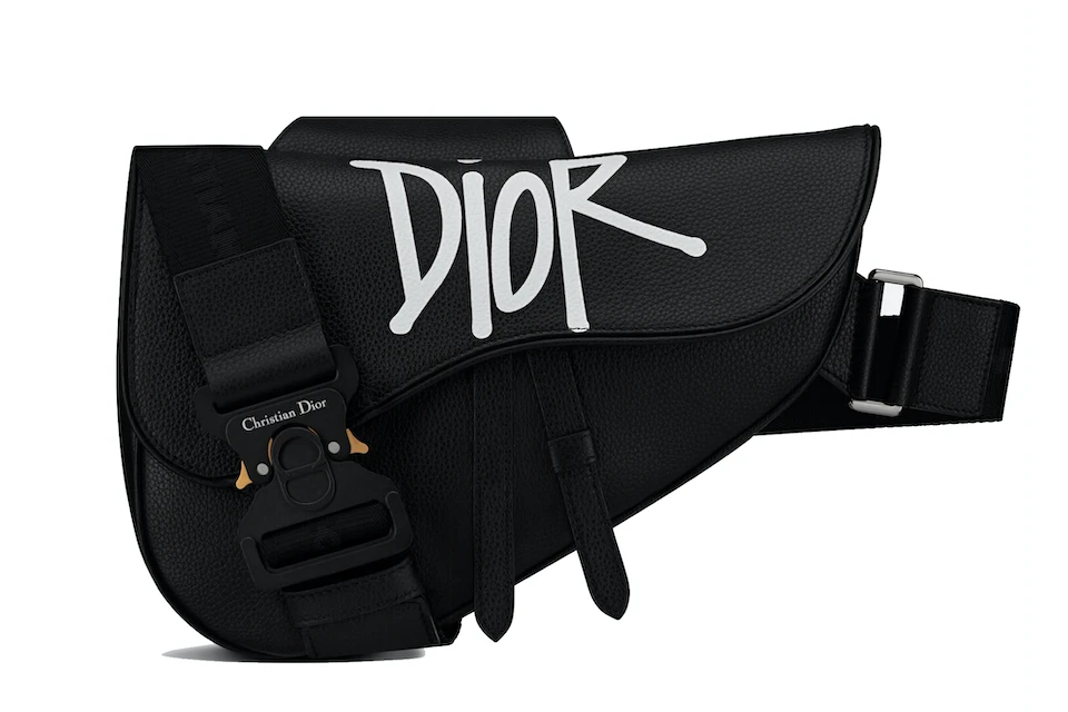 Dior And Shawn Saddle Bag Black