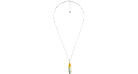 Dior And Shawn Surfboard Pendant Necklace Yellow/Green