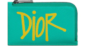 Dior And Shawn Zipped Card Holder (3 Card Slot) Green