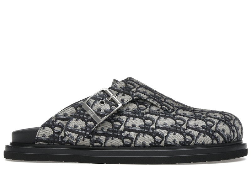 Dior ミュール Dior Aqua Mule Beige Black Dior Oblique Jacquard Men's - 3SA138ZSA