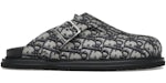 Dior Aqua Mule Beige Black Dior Oblique Jacquard