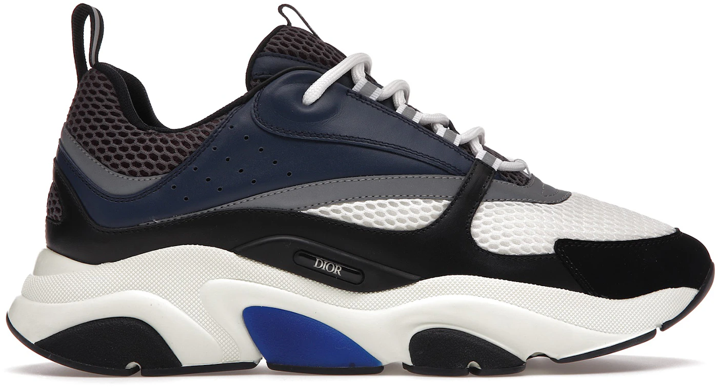 DIOR B22 MEN WHITE, BLUE, AND BLACK SNEAKERS