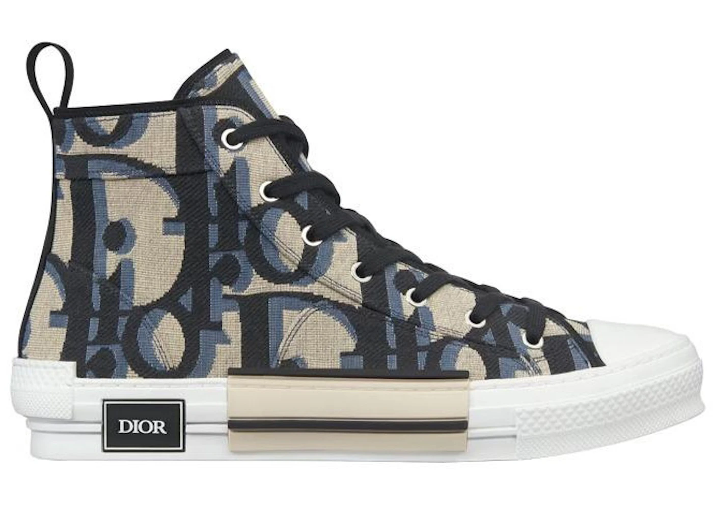 Dior B23 High Maxi Dior Oblique Beige Black Men's - 3SH126ZXX_H961 - US