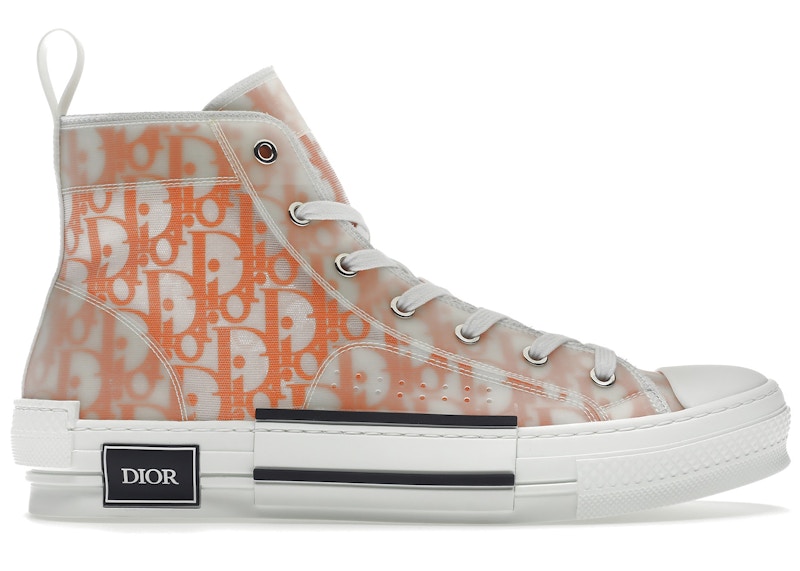 Dior B23 High Orange Oblique Canvas