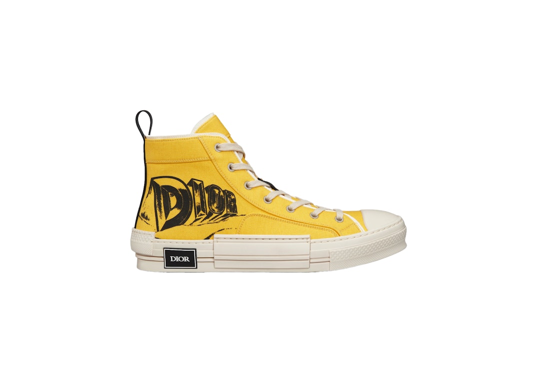 Pre-owned Dior B23 High Top Astero Yellow