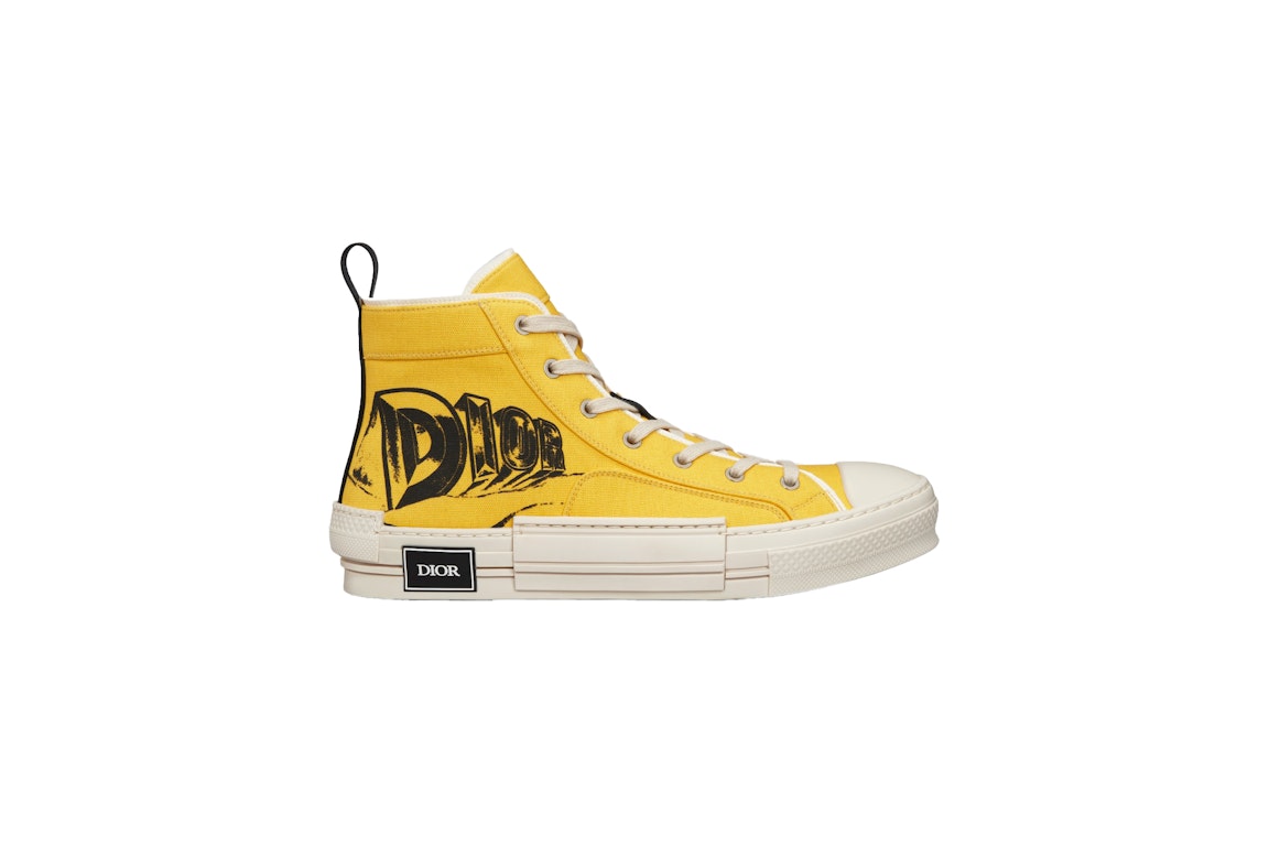 Pre-owned Dior B23 High Top Astero Yellow