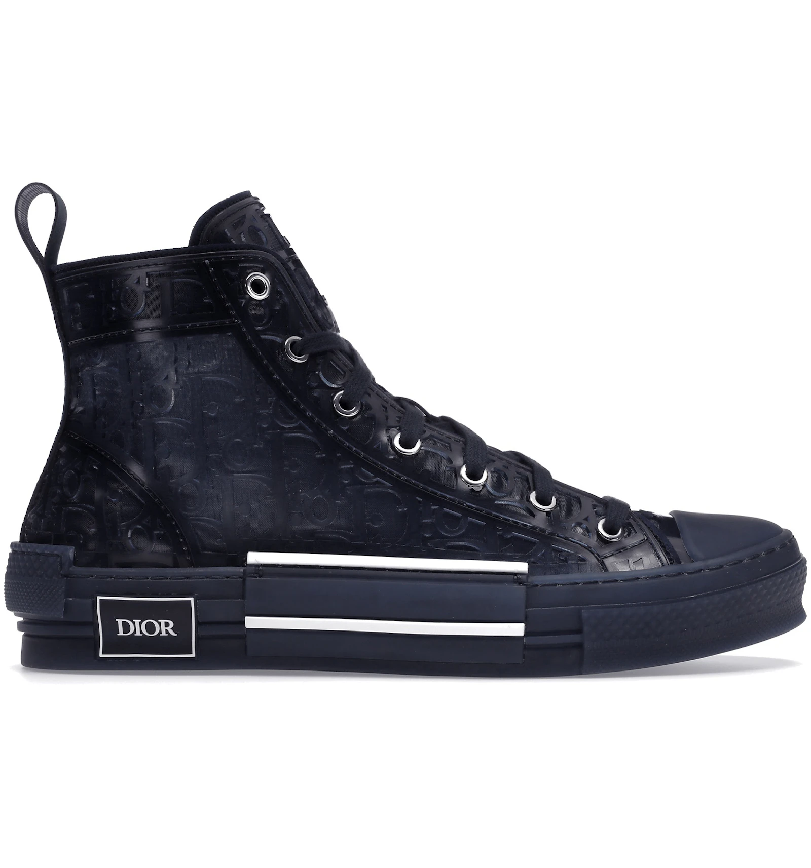 Dior B23 High Top Blue Raised Oblique - 3SH129ZOO_H565 - DE
