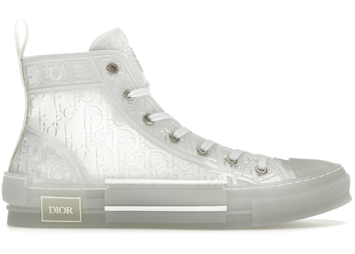 Dior B23 High Top White Raised Oblique Men's 3SH129ZOO_H060 US