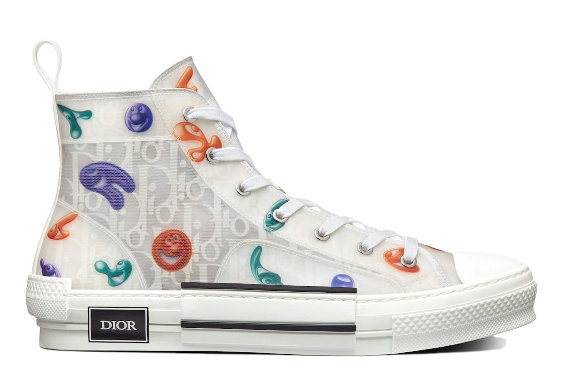 Pre-owned Dior B23 High X Kenny Scharf Multi In White/multicolor
