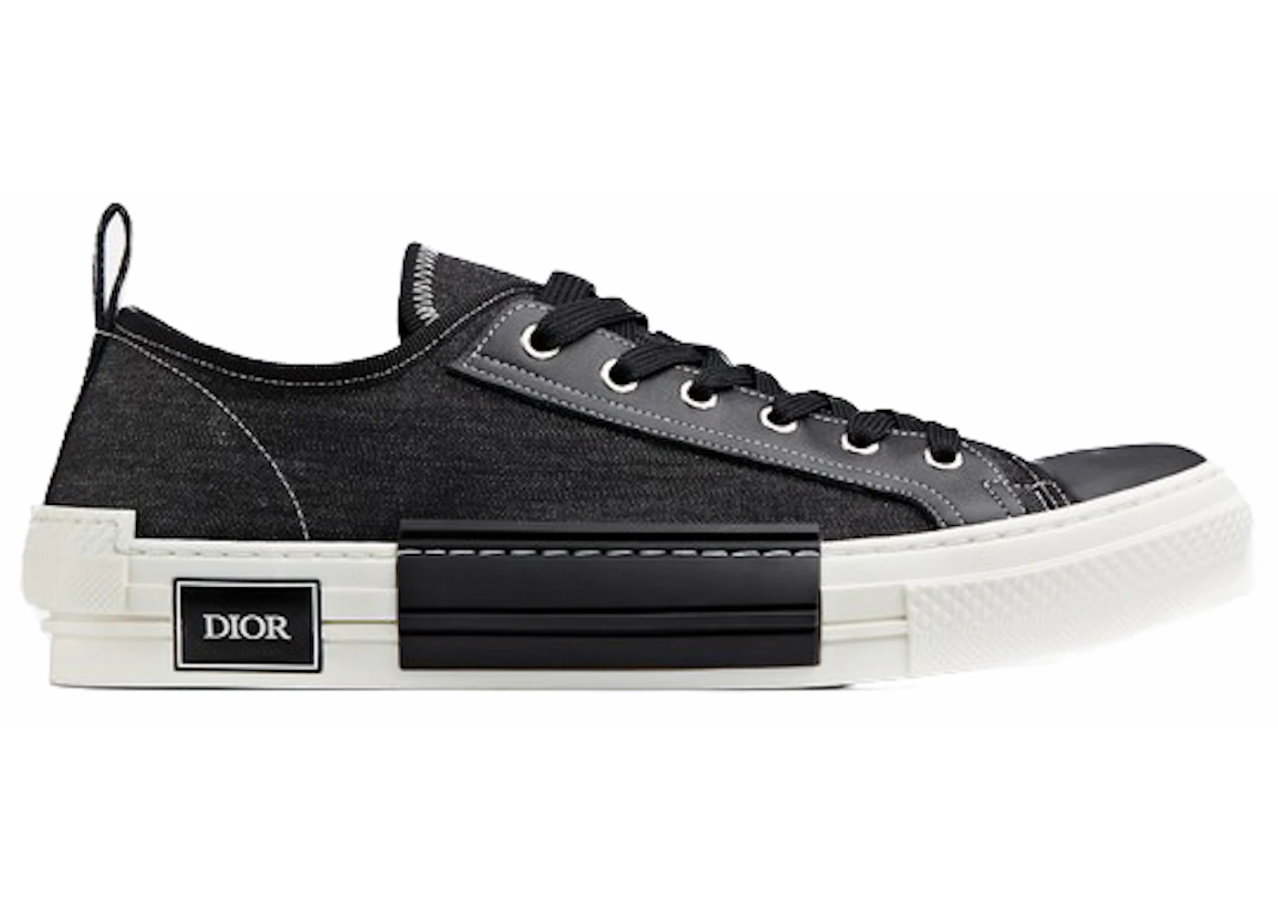 Dior B23 Low Black Denim Men's - 3SN239YIV_H960 - US