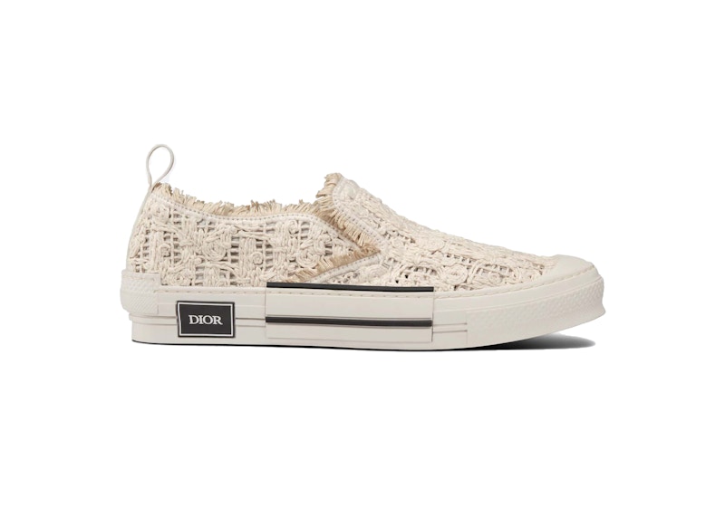 Dior B23 Low Slip On Cream Macrame