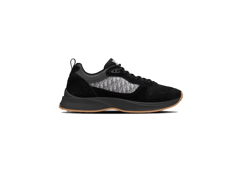 dior b25 oblique black suede runner