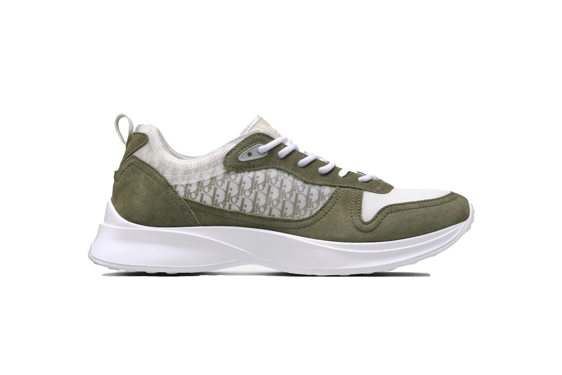 Pre-owned Dior B25 Runner Olive