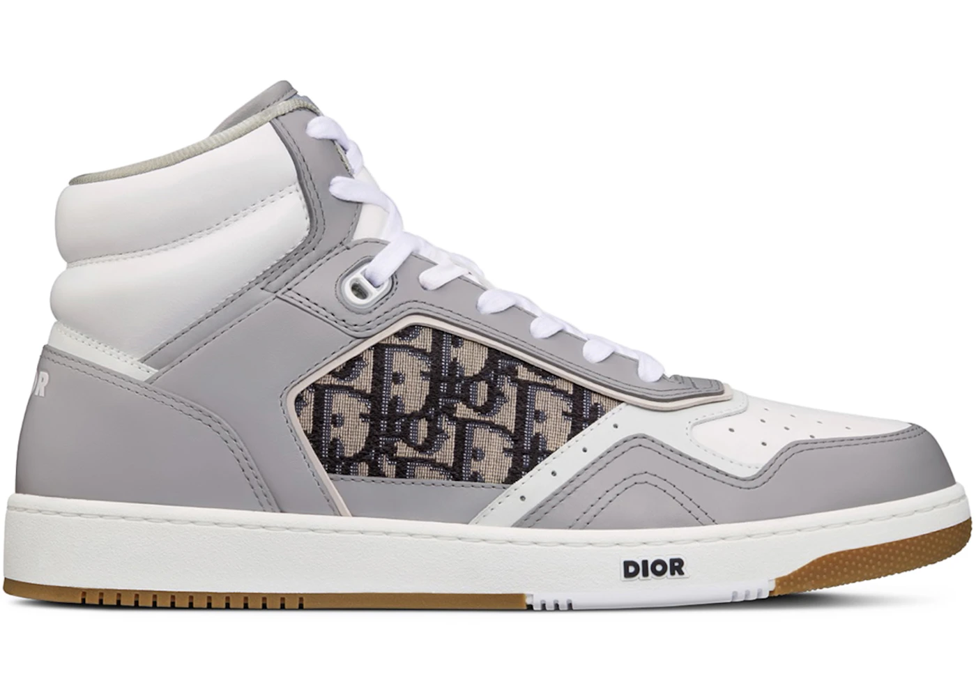 Dior B27 High-Top Gray White Beige Black Dior Oblique Jacquard Men's - 3SH133ZIR_H165 - US
