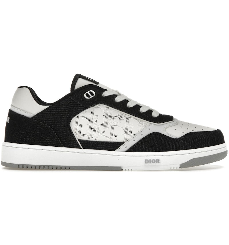 Dior B27 Low White Black Denim Men's 3SN272ZAC_H960 US
