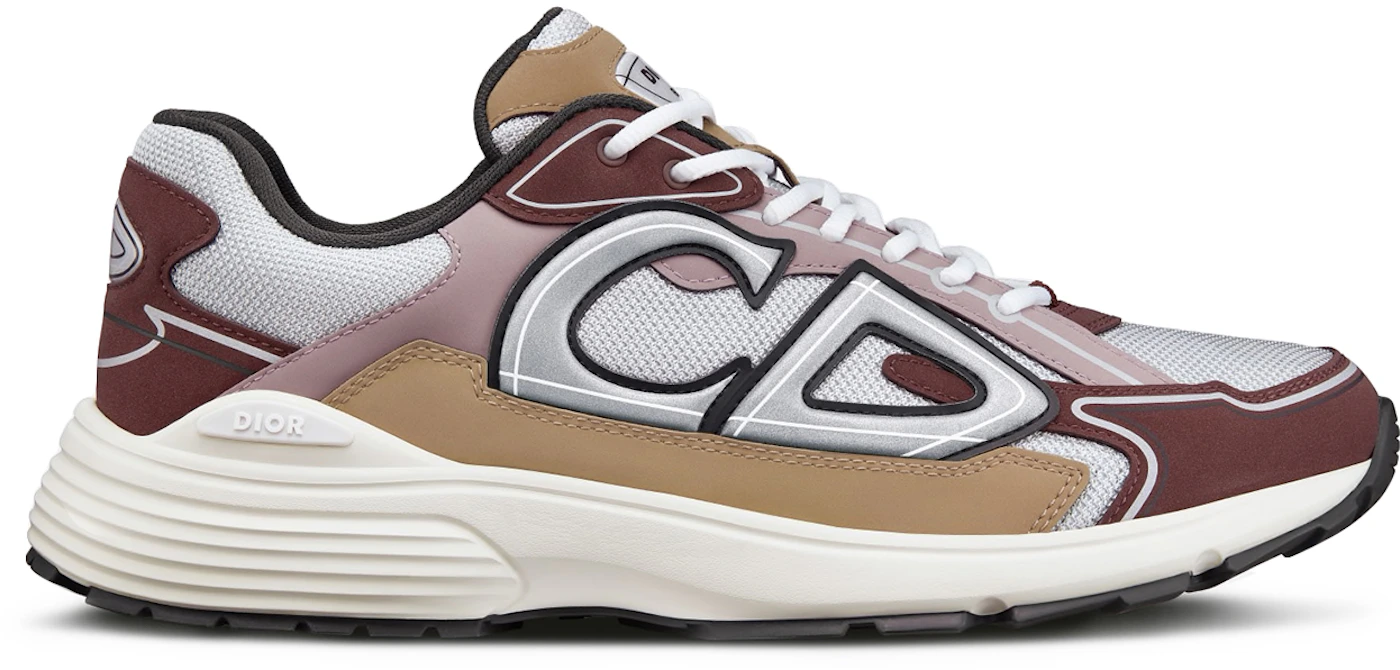 Dior - B30 Sneaker Gray Mesh with Brown, Orange and Beige Technical Fabric - Size 41 - Men