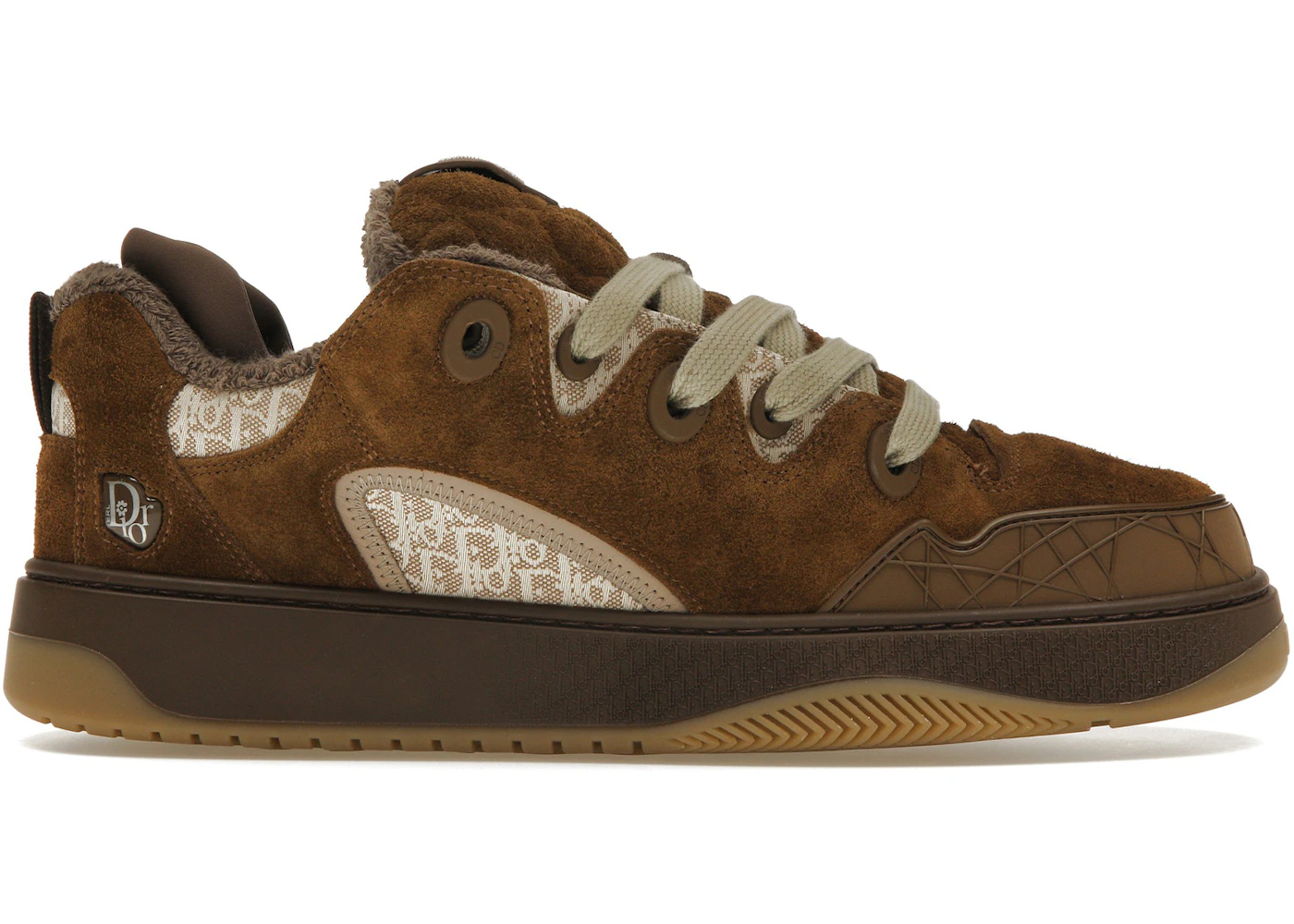 Dior B9S Skater ERL Brown Suede with Brown and Beige Dior Oblique