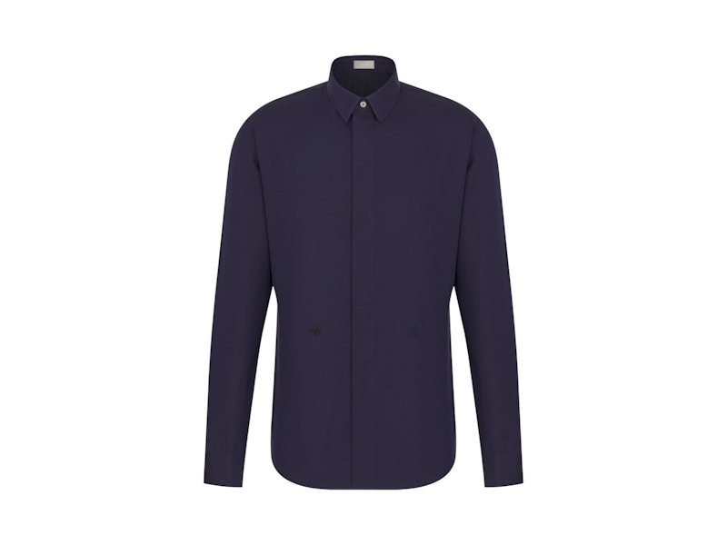 Dior Bee Embroidery Shirt Navy メンズ - JP