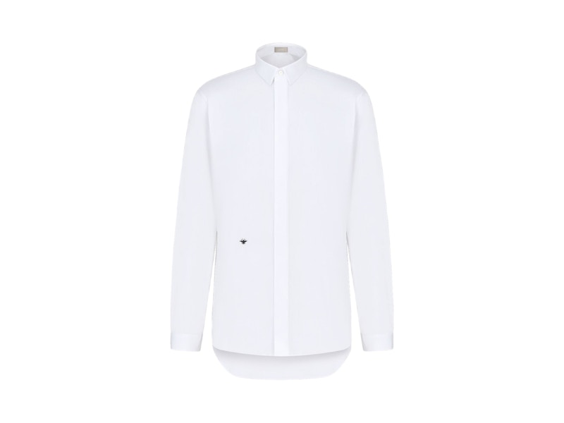Dior Bee Embroidery Shirt White メンズ - JP
