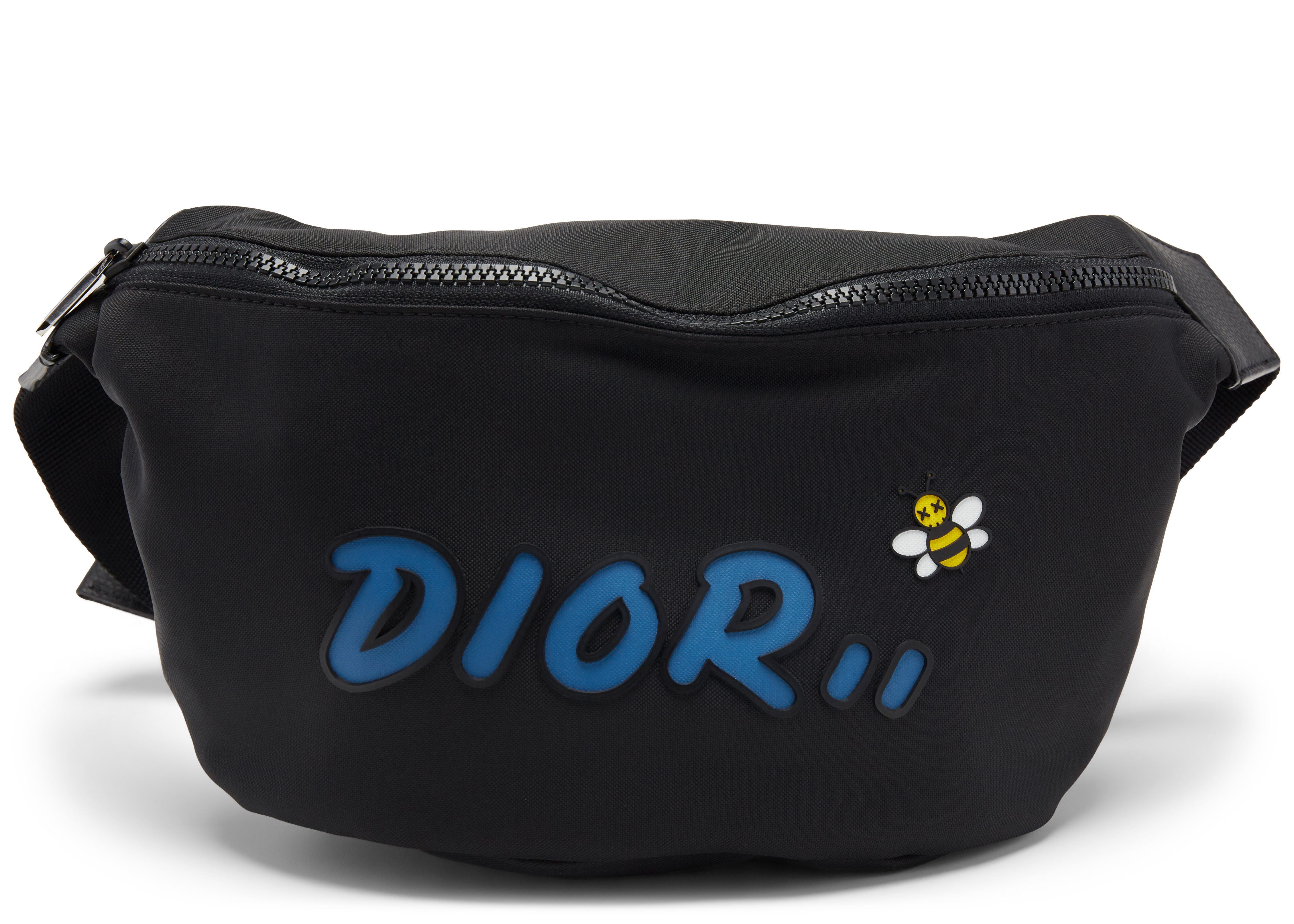 Dior x Kaws Belt Bag Blue Logo Nylon 