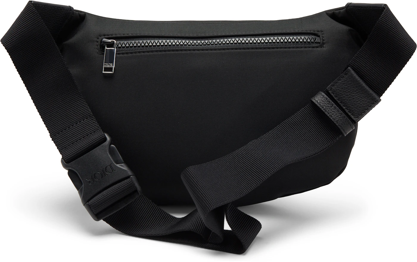 Dior x Kaws Belt Bag Blue Logo Nylon Black in Nylon with Silver-tone - US