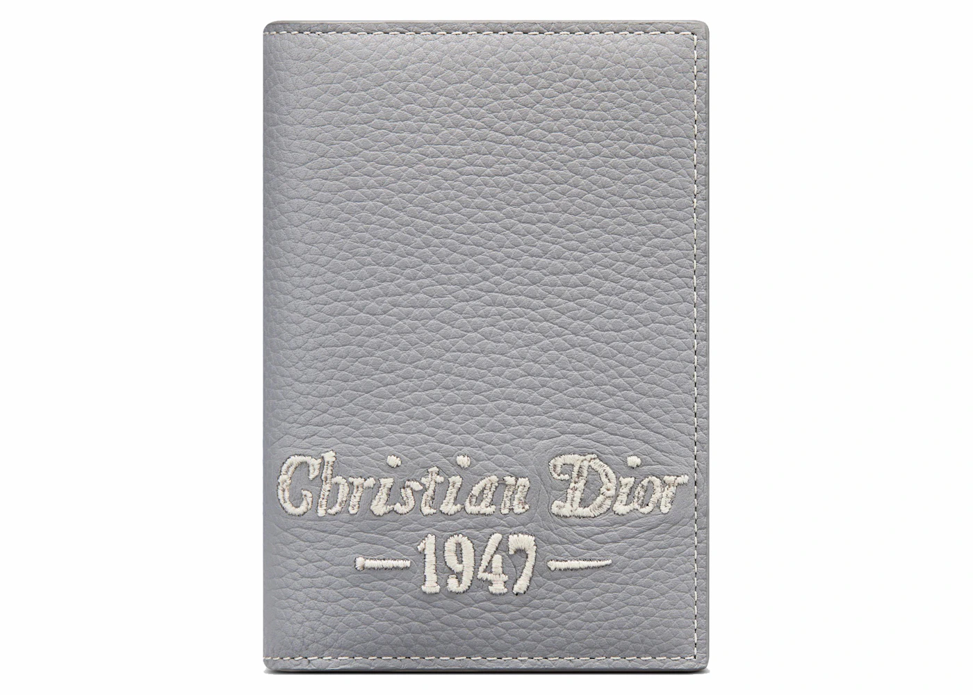Zipped Card Holder Dior Gray CD Diamond Canvas