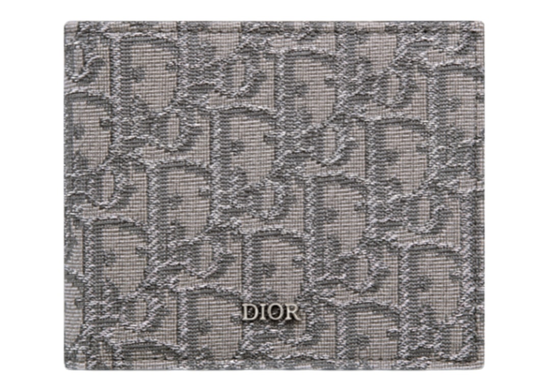 Dior World Tour Card Holder Oblique Galaxy Green for Men