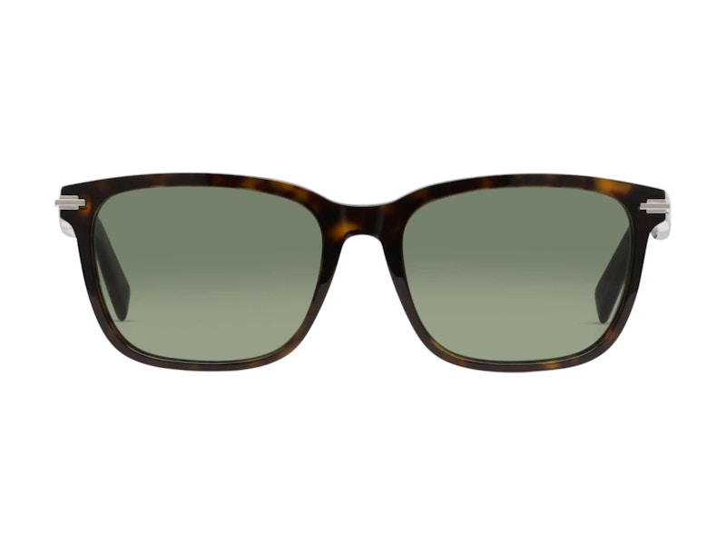 Pre-owned Dior Women's Blacksuitsi Sunglasses In Dark Havana/green