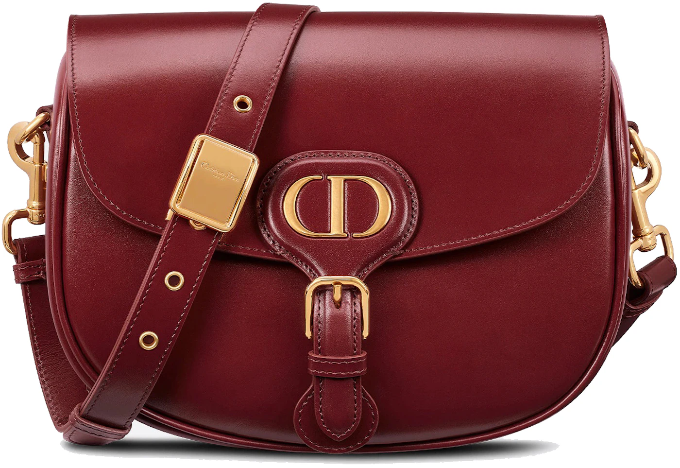 Dior Bobby Bag Medium Brick Red in Calfskin Leather with Gold-tone - US