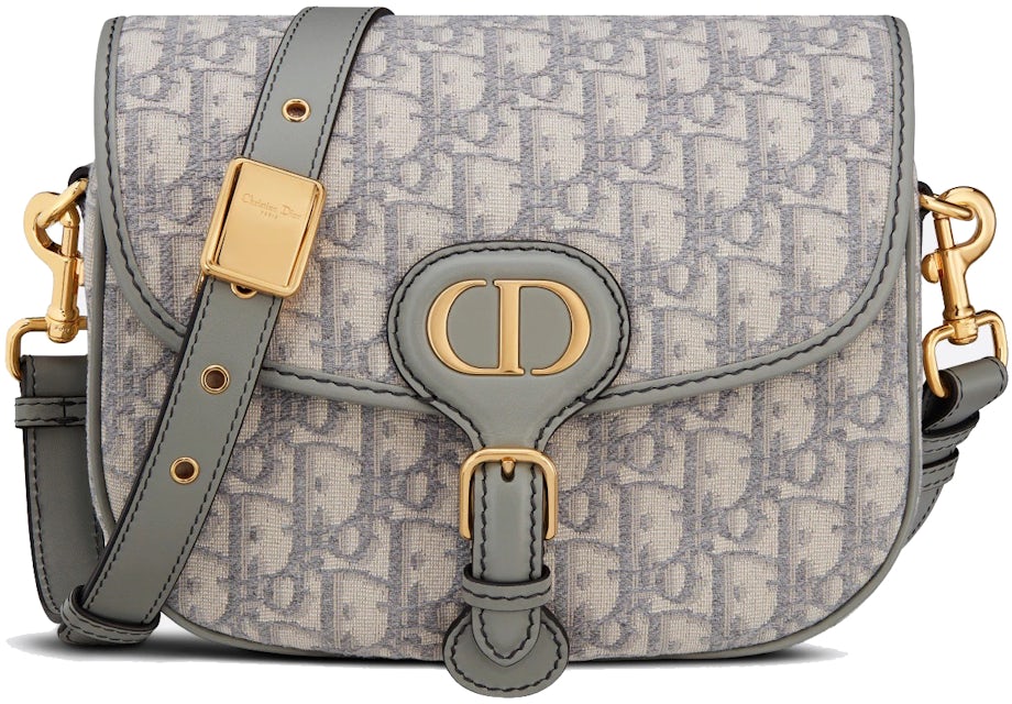 Medium Dior Bobby Bag Gray Dior Oblique Jacquard