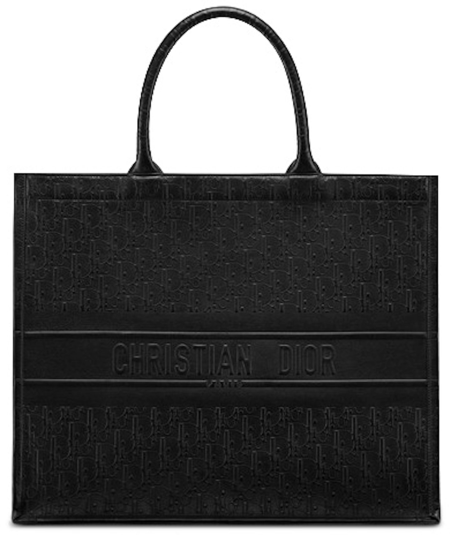Black Oblique Embroidery Dior Book Tote - Leather Tote Bag for Women – Luxe  Tas