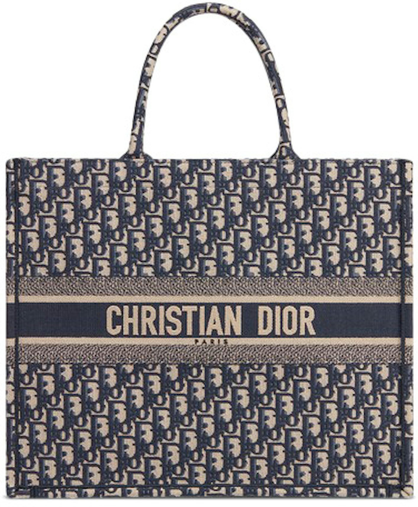 Dior Mini Oblique Canvas Book Tote Phone Bag