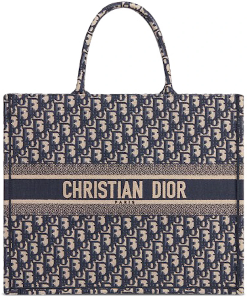 Dior Book Tote Large Canvas Beige / Gold
