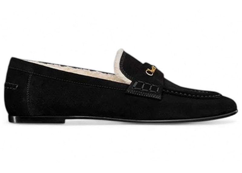 Dior Boy Loafer DiorAlps (Women's) Sneakers in Black Suede Calfskin